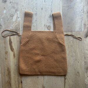 Vince Camel Knit Sleeveless Top Size Small